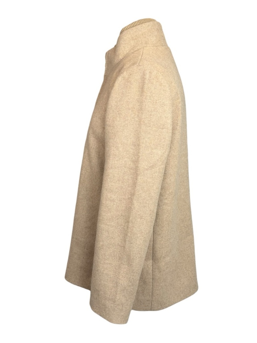 J.Crew Camel Wool Blend Zip Front Village Coat Women’s Size 12 - Picture 4 of 11
